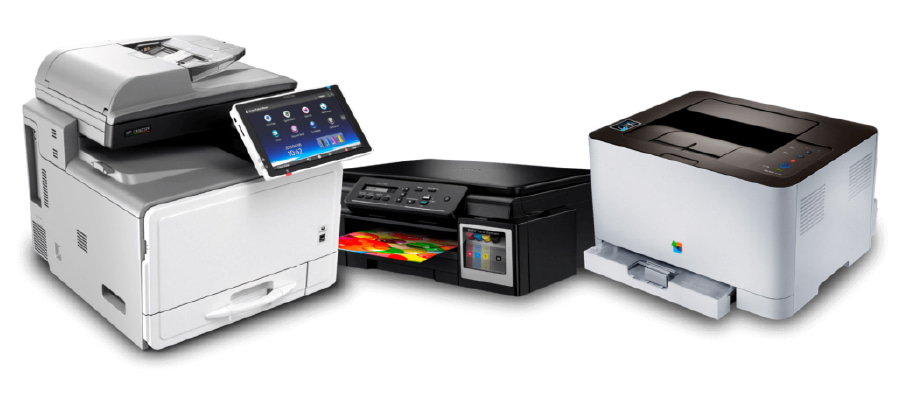 Impresoras láser multifuncional e inyección de tinta